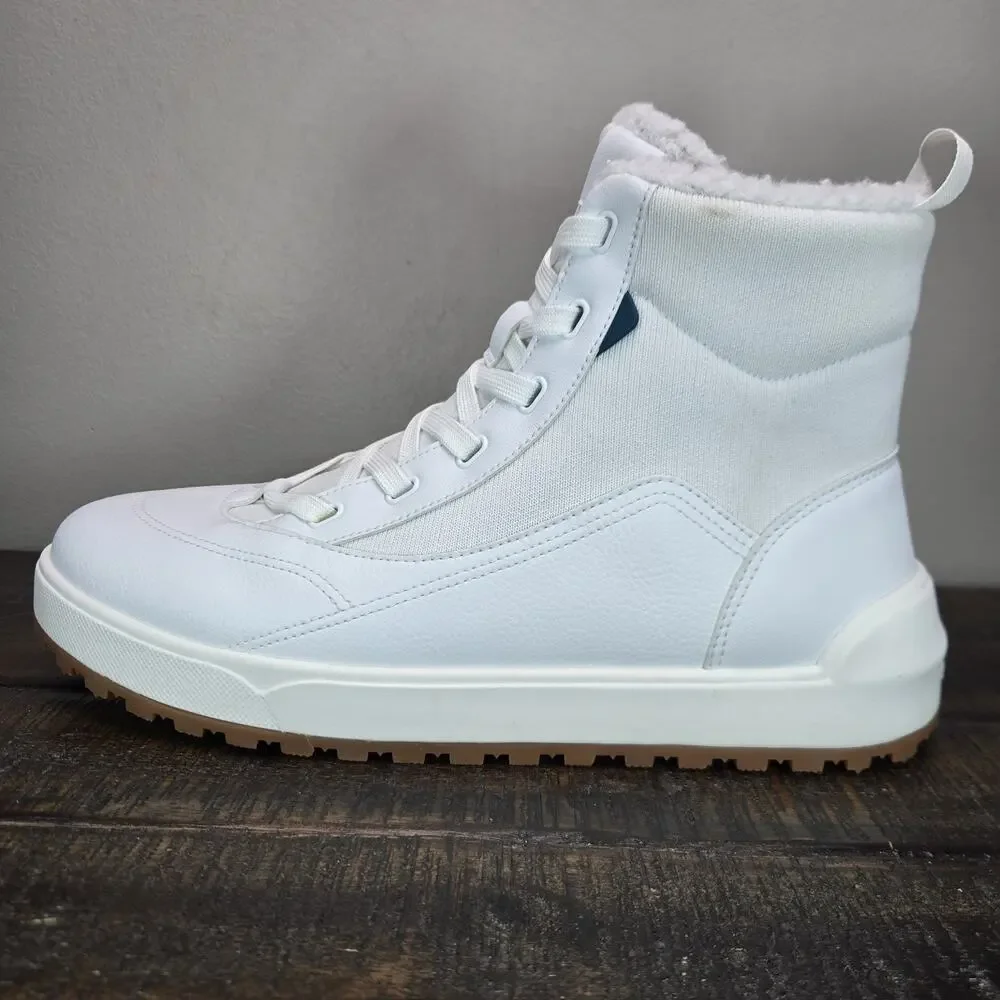 NEW Vessi Alta High Top Sneaker Mens Size 11 Winter Waterproof Boots Shoes White